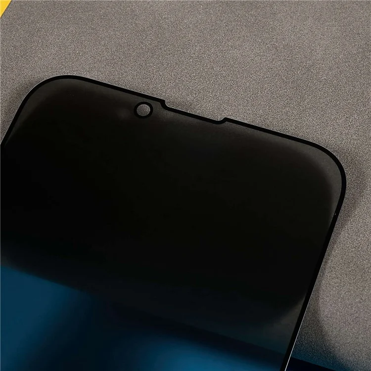 Anti-spy Tempered Glass Full Screen Protector per iPhone 14 6.1 pollici, Bright Silk Printing Edge Full Glue Matte Screen Film
