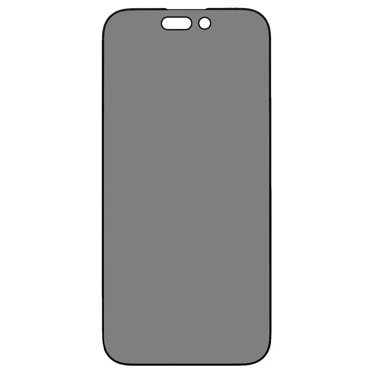 Para iPhone 14 Pro 6.1 polegadas Filme de Proteção de Privacidade Anti-Espionagem de Vidro Temperado Impressão Seda Brilhante Borda Completa Adesão Completa Protetor de Tela Fosco