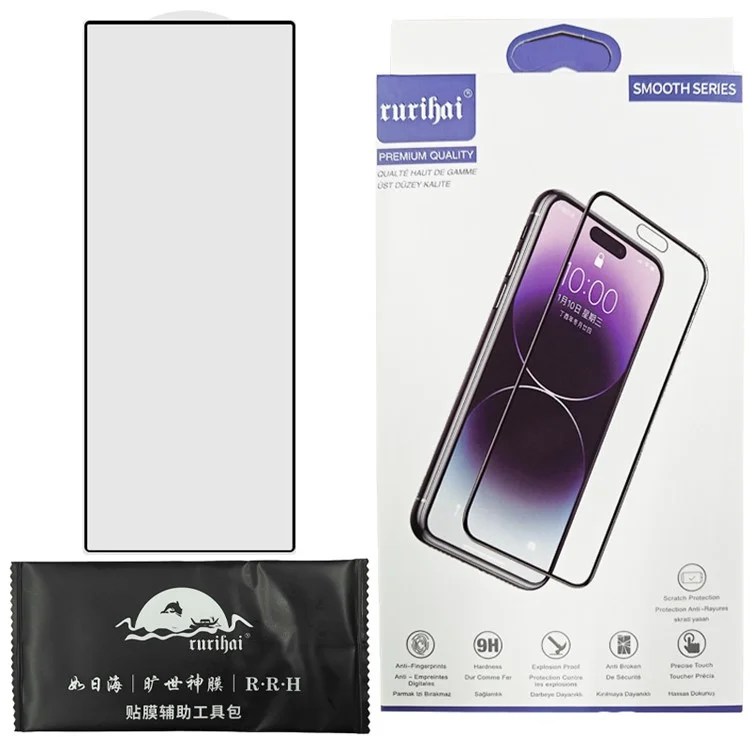 RURIHAI For Samsung Galaxy Z Fold6 5G Full Screen Protector 0.26mm 2.5D High Aluminium-Silicon Glass Film