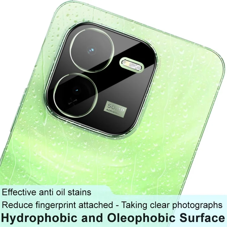 IMAK pour vivo iQOO Z9x 5G Protecteur d'objectif de caméra Verre trempé Film de protection de l'objectif Cas compatible (Version noire)