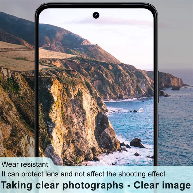 IMAK pour vivo iQOO Z9x 5G Protecteur d'objectif de caméra Verre trempé Film de protection de l'objectif Cas compatible (Version noire)
