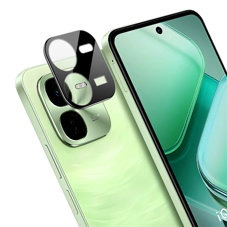 IMAK pour vivo iQOO Z9x 5G Protecteur d'objectif de caméra Verre trempé Film de protection de l'objectif Cas compatible (Version noire)