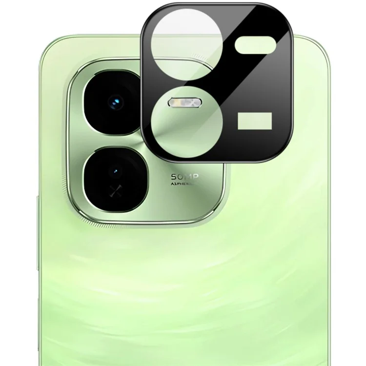 IMAK pour vivo iQOO Z9x 5G Protecteur d'objectif de caméra Verre trempé Film de protection de l'objectif Cas compatible (Version noire)