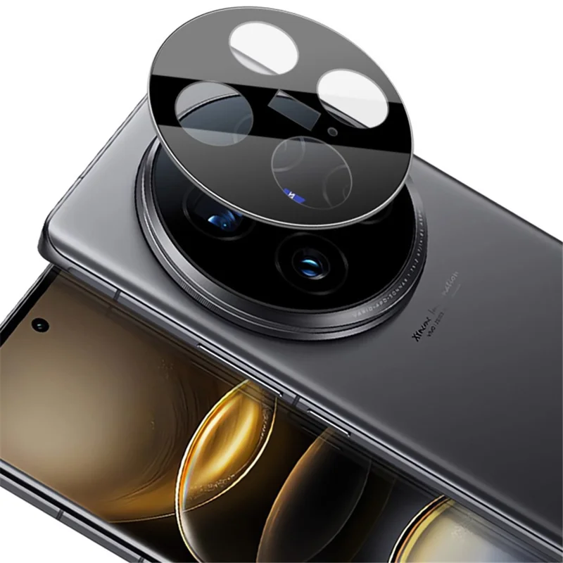 IMAK Para vivo X100 Ultra 5G Protetor de Lente da Câmera Vidro Temperado Filme Protetor de Lente (Versão Preta)