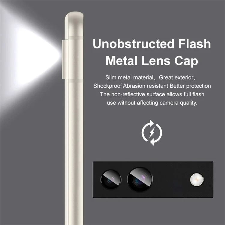 IMAK For Google Pixel 8a Camera Lens Protector Metal+Tempered Glass Phone Rear Lens Film