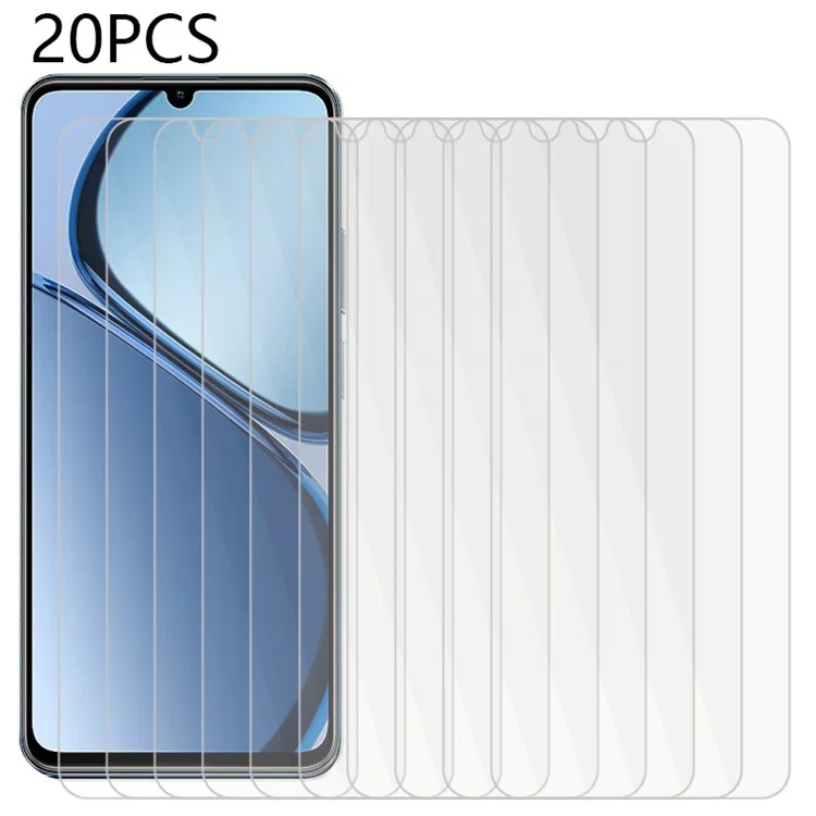 20PCS Pour Realme C63 4G Protecteur d'écran en verre trempé Anti-rayures Film d'écran avant