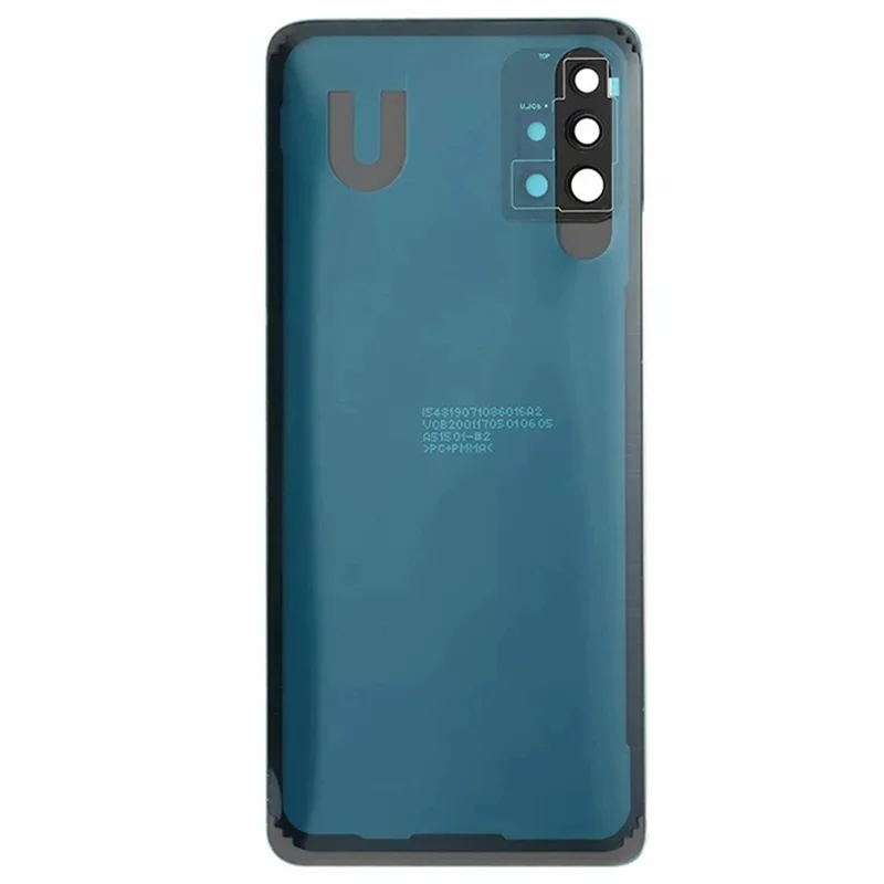 Für Samsung Galaxy A51 4G SM-A515 Batteriegehäuse mit Kameralinsenabdeckung - Blau