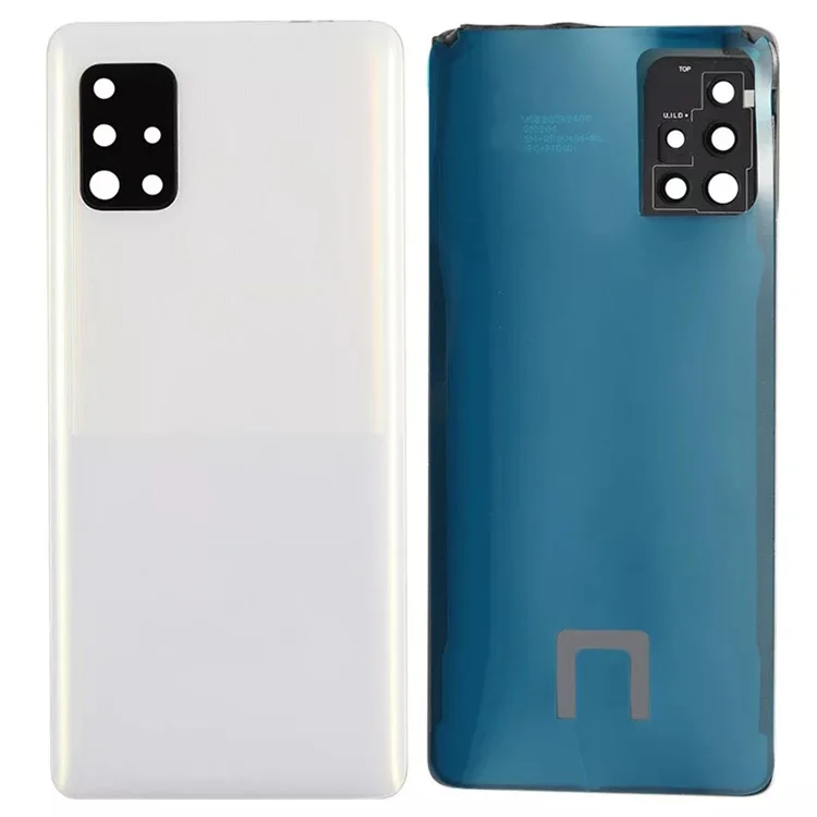 For Samsung Galaxy A51 5G SM-A516 Battery Housing with Camera Lens Cover -  White