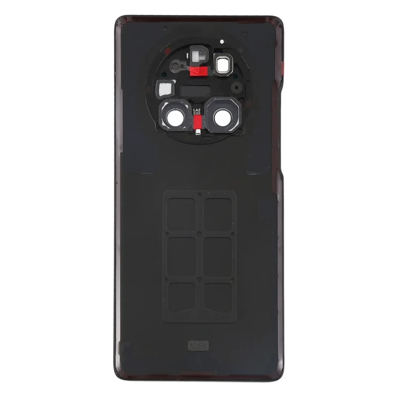 For Huawei Mate 40 Pro 5G Battery Housing with Adhesive Sticker + Camera Lens Cover - Silver