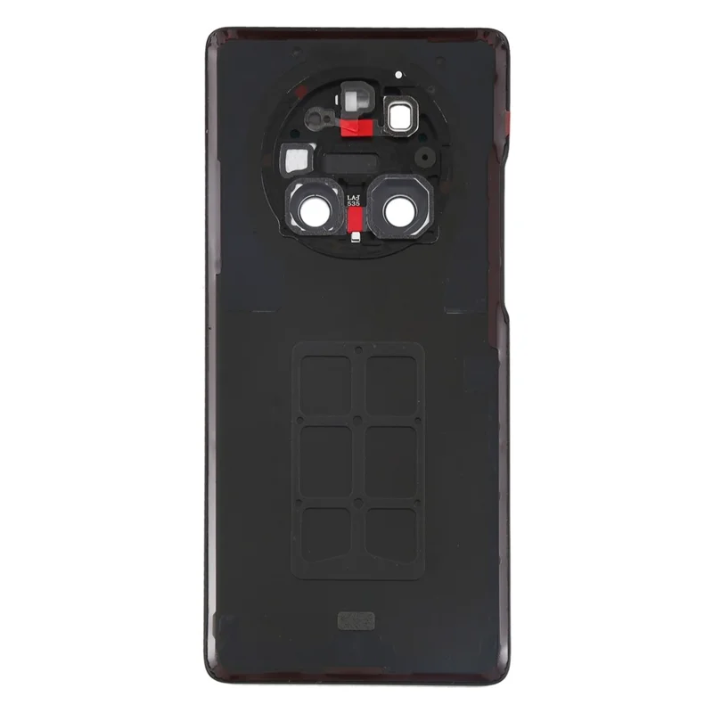 For Huawei Mate 40 Pro 5G Battery Housing with Adhesive Sticker + Camera Lens Cover - White