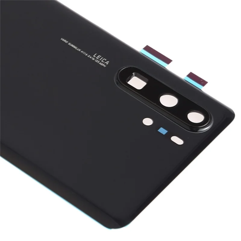 For Huawei P30 Pro Battery Housing with Adhesive Sticker+Camera Lens Cover - Black