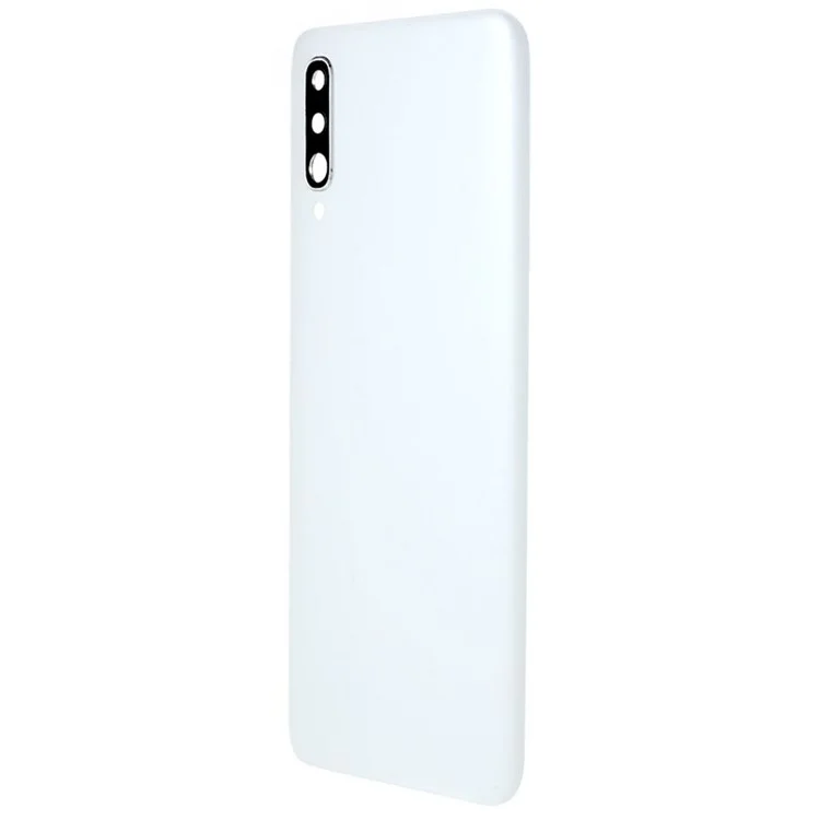 Pour Samsung Galaxy A50 A505 Boîtier de batterie avec couvercle d'objectif de caméra - Blanc