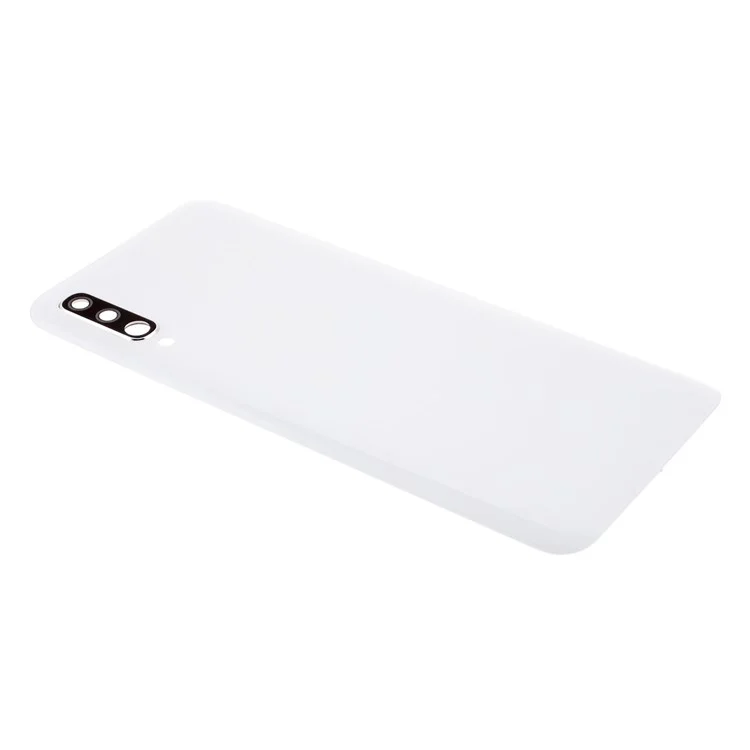 Pour Samsung Galaxy A50 A505 Boîtier de batterie avec couvercle d'objectif de caméra - Blanc