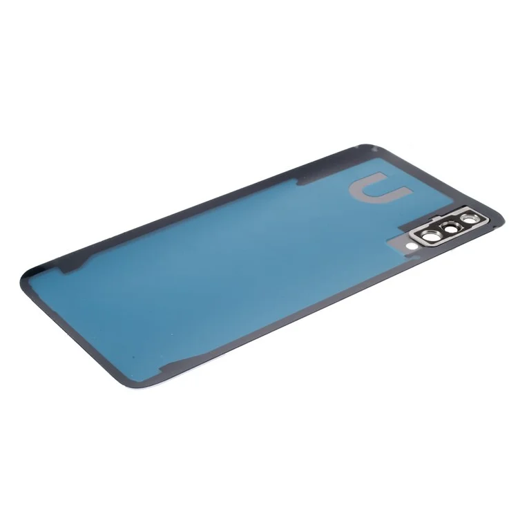Pour Samsung Galaxy A50 A505 Boîtier de batterie avec couvercle d'objectif de caméra - Blanc