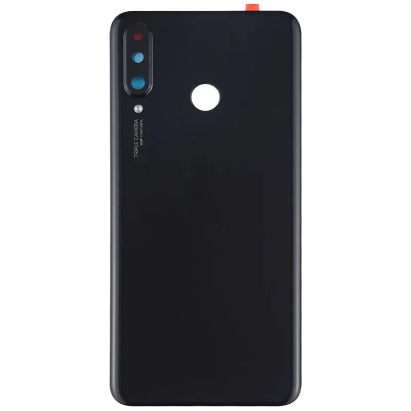 For Huawei P30 Lite (48MP) Battery Housing with Adhesive Sticker+Camera Lens Cover - Black
