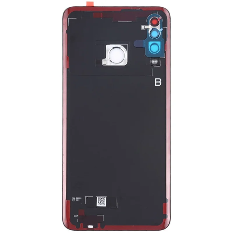For Huawei P30 Lite (48MP) Battery Housing with Adhesive Sticker+Camera Lens Cover - Black