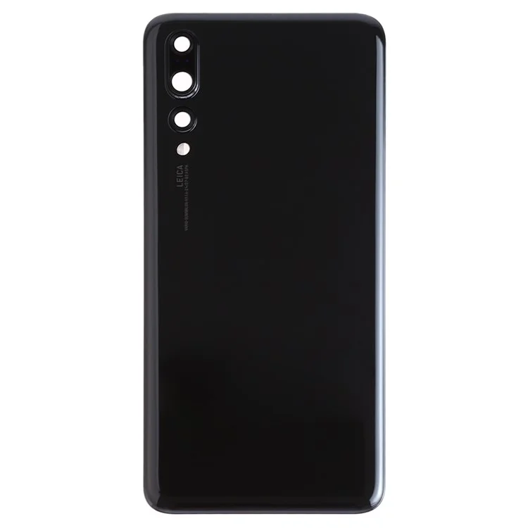 Pour Huawei P20 Pro Boîtier de batterie avec autocollant adhésif + Couvercle de l'objectif de l'appareil photo - Noir