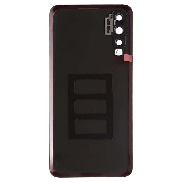 Pour Huawei P20 Pro Boîtier de batterie avec autocollant adhésif + Couvercle de l'objectif de l'appareil photo - Noir