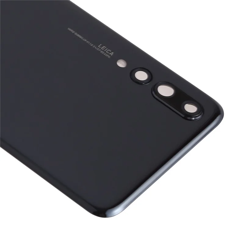 Pour Huawei P20 Pro Boîtier de batterie avec autocollant adhésif + Couvercle de l'objectif de l'appareil photo - Noir