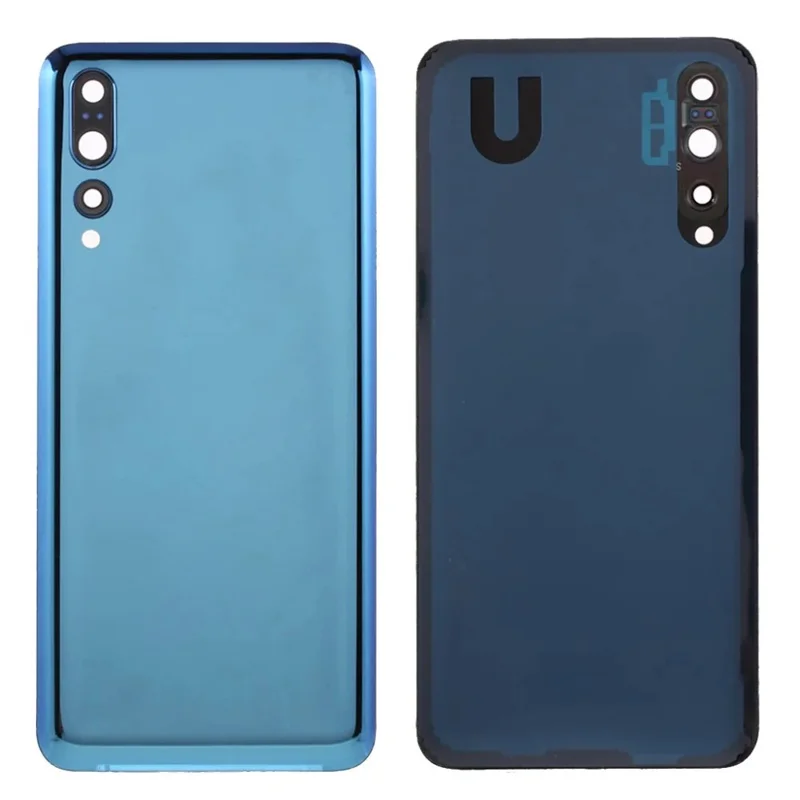 For Huawei P20 Pro Battery Housing with Adhesive Sticker+Camera Lens Cover - Dark Blue