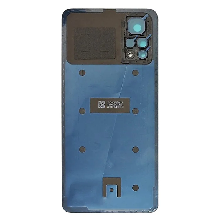 Pour Xiaomi Redmi Note 11 Pro 4G (Mediatek) Couvercle de boîtier de batterie arrière avec couvercle d'objectif de bague de caméra Pièce de rechange - Noir