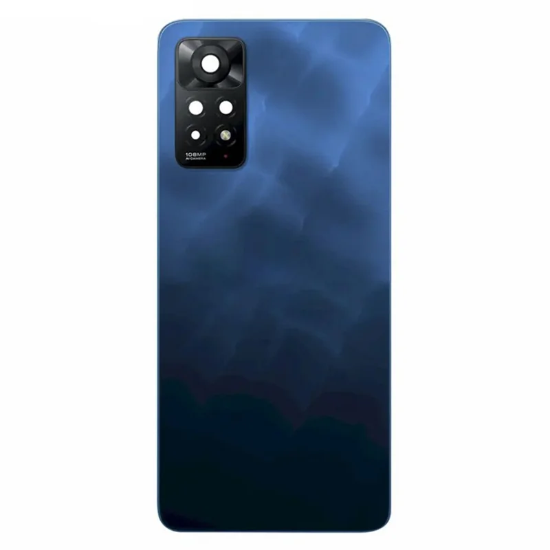 For Xiaomi Redmi Note 11 Pro 4G (MediaTek) Back Battery Housing Cover with Camera Ring Lens Cover Spare Part - Dark Blue