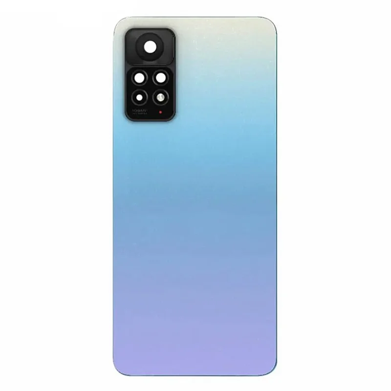 For Xiaomi Redmi Note 11 Pro 4G (MediaTek) Back Battery Housing Cover with Camera Ring Lens Cover Spare Part - Starlight Blue