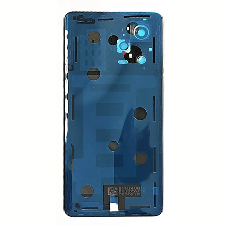 Para Xiaomi Redmi Note 12 Pro+ 5G Capa da Bateria Traseira com Anel da Câmera e Capa da Lente de Reposição - Preto