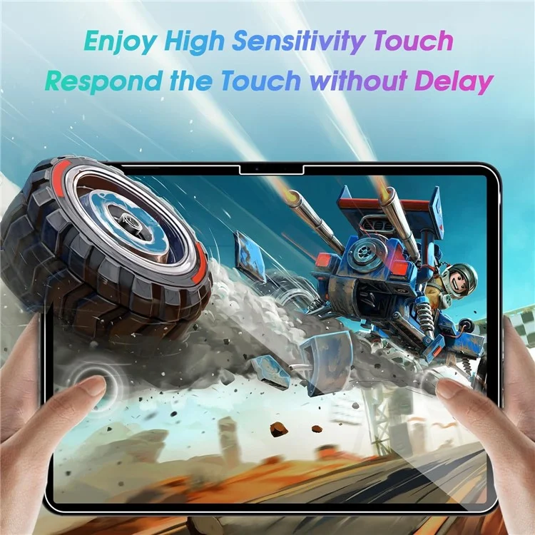 2Pcs Für iPad Pro 13 (2024) Gehärtetes Glasfilm 2.5D Bogenkante Klar Bildschirmschutz