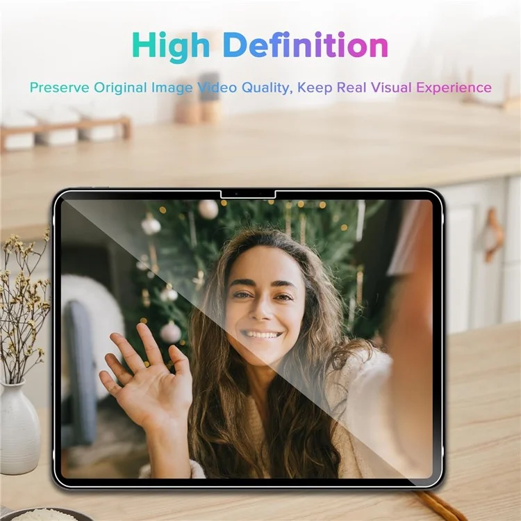 2Pcs Für iPad Pro 13 (2024) Gehärtetes Glasfilm 2.5D Bogenkante Klar Bildschirmschutz