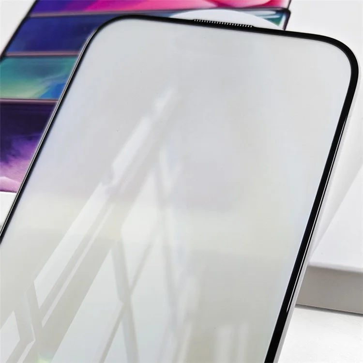 RURIHAI Für iPhone 15 Plus Matte Bildschirmschutzfolie Lila Licht Hoher Aluminium-Silizium-Glasfilm