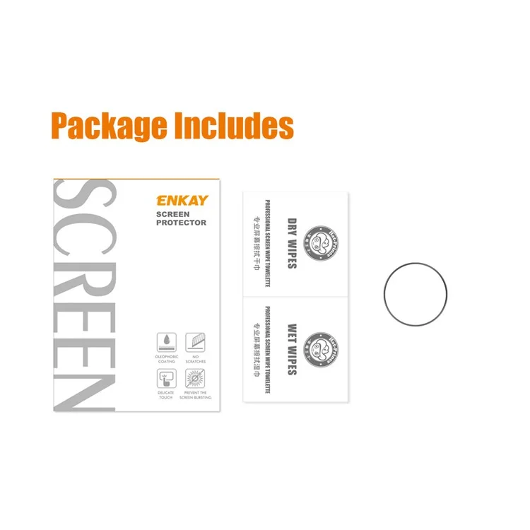 ENKAY HAT PRINCE Screen Protector for Samsung Galaxy Watch 5 Pro 45mm, Ultra Clear Full Cover 3D Curved Full Soft PC Edge + Anti-scratch PMMA Film