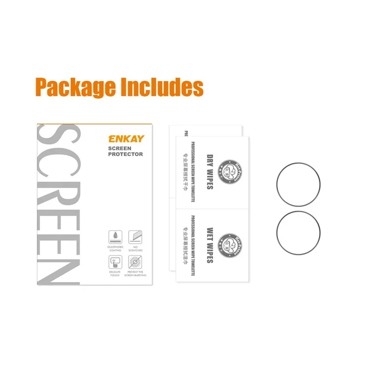 ENKAY HAT PRINCE 2Pcs / Set Screen Protector para Samsung Galaxy Watch 5 Pro 45mm 3D Curved Soft PC Edge + PMMA Full Cover Ultra Clear Film