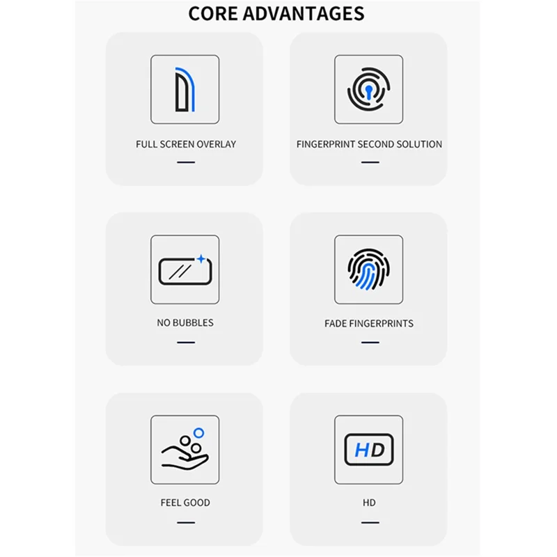 MOCOLO 25Pcs For iPhone 15 Full Screen Protector Silk Printing Full Glue Tempered Glass Film, Black
