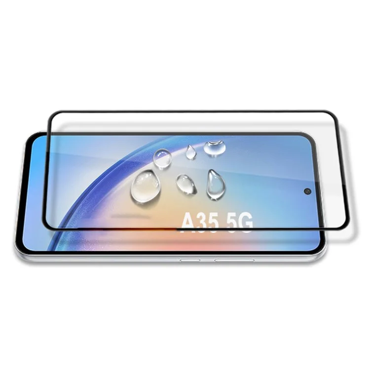 MOCOLO 25 Pezzi per Samsung Galaxy A35 5G / A55 5G Pellicola Protettiva Schermo Protettivo in Vetro Temperato con Stampa Serigrafica, Colore Nero