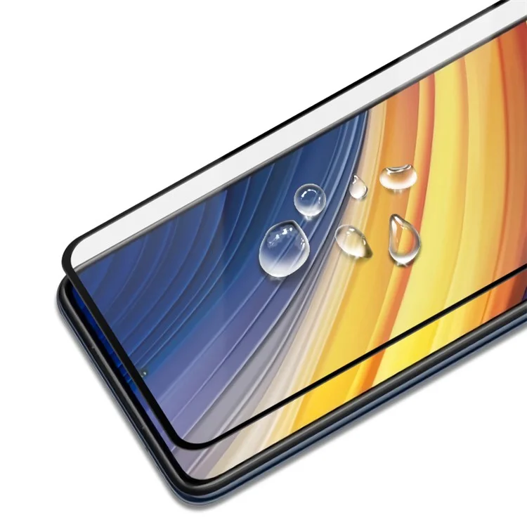MOCOLO 25Unidades Para Xiaomi Poco X3 / Poco X3 NFC / Poco X3 Pro Protector de Pantalla Seda Impresión Película de Vidrio Templado - Negro