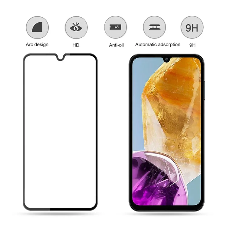 MOCOLO 25Pcs For Samsung Galaxy M15 5G Full Screen Protector Secondary Hardening Tempered Glass Film - Noir