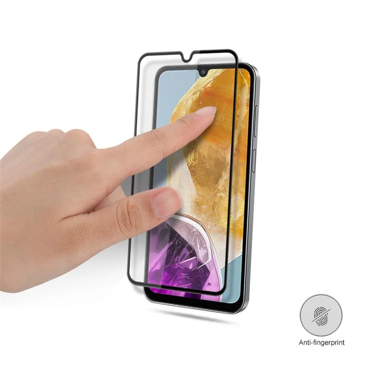 MOCOLO 25Pcs For Samsung Galaxy M15 5G Full Screen Protector Secondary Hardening Tempered Glass Film - Noir