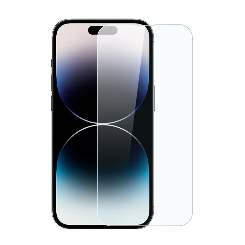 NORTHJO 2 st A+ till iPhone 14 Pro Transparent skärmskydd 0,3 mm 2,5D Härdat glasfilm med monteringsverktyg
