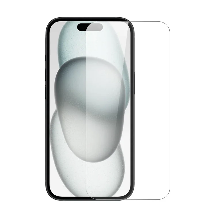 NORTHJO 2Stk A+ Für iPhone 15 Klare Bildschirmschutzfolie 0,3 mm 2,5D Gehärtetes Glasfilm mit Montagewerkzeug
