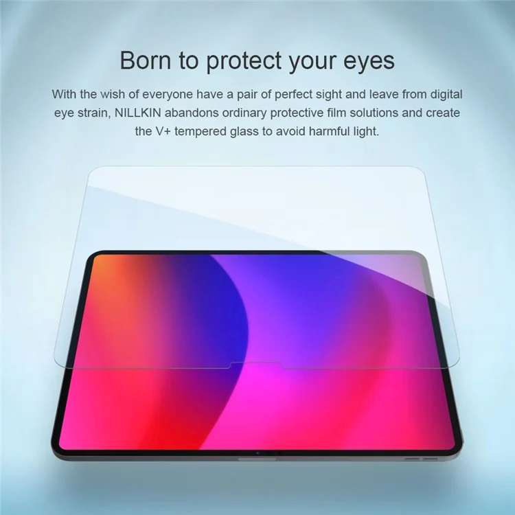 NILLKIN V+ Para iPad Pro 13 (2024) / Air 13 (2024) Protetor de Tela Anti Luz Azul Filme de Tela de Vidro AGC