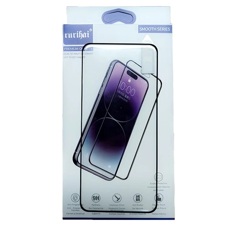RURIHAI For Honor 200 5G 3D Curved Full Screen Protector Full Glue Film (Supporta lo sblocco delle impronte digitali)