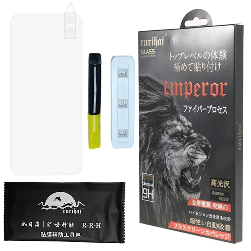 RURIHAI For Honor 200 5G 3D UV Líquido Protector de Pantalla Vidrio de Alto Aluminio-Silicio HD Película Transparente