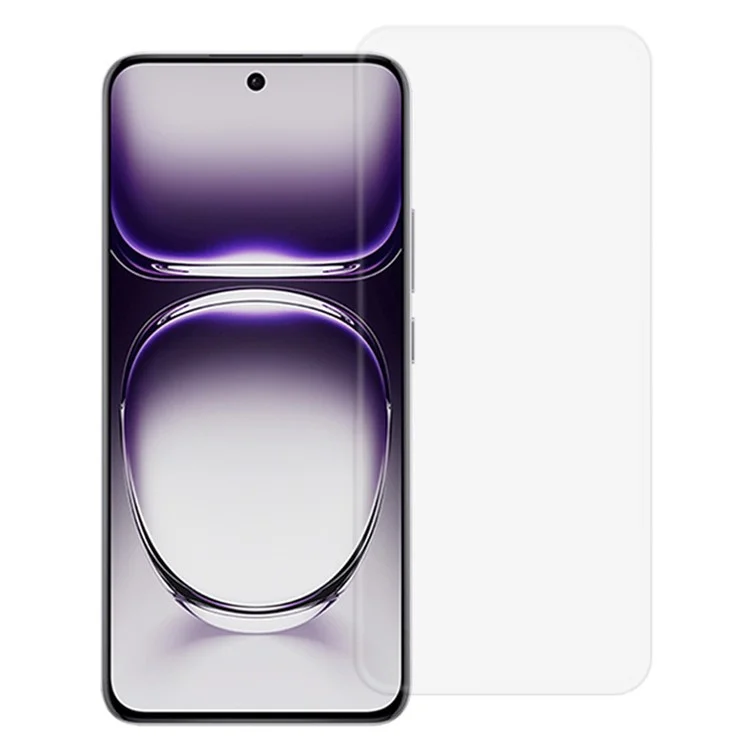 RURIHAI für Oppo Reno12 5G (Global) Bildschirmschutz 3D UV-Flüssigfilm Ultraklar Vollflächenklebend