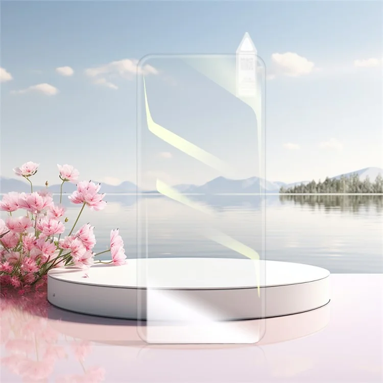 RURIHAI für Oppo Reno12 5G (Global) Bildschirmschutz 3D UV-Flüssigfilm Ultraklar Vollflächenklebend