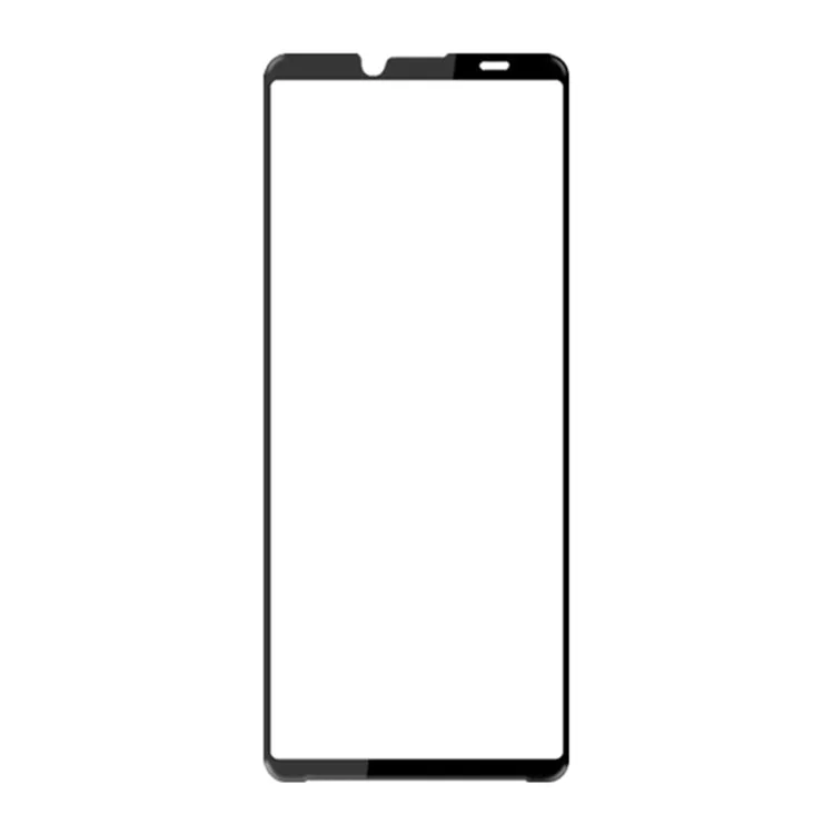AMORUS 2Pcs For Sony Xperia 10 VI Screen Protector Tempered Glass Film Full-Coverage, Silk Printing - Black