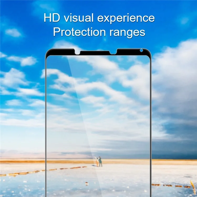 AMORUS 2Pcs For Sony Xperia 10 VI Screen Protector Tempered Glass Film Full-Coverage, Silk Printing - Black