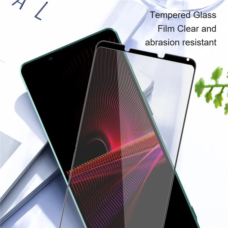 AMORUS 2Pcs For Sony Xperia 10 VI Screen Protector Tempered Glass Film Full-Coverage, Silk Printing - Black