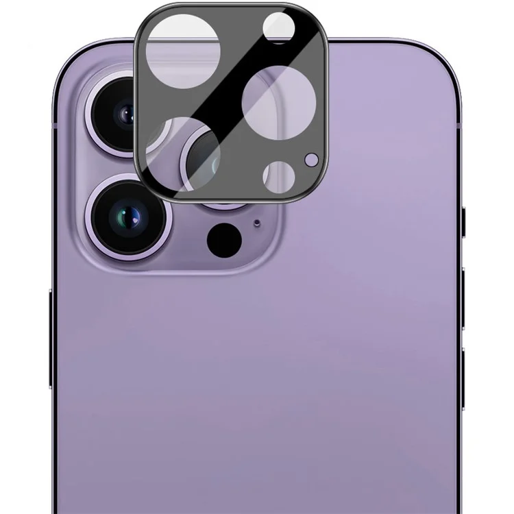 IMAK For iPhone 16 Pro / 16 Pro Max Vidro Temperado Protetor de Lente da Câmera + Tampa da Lente Acrílica (Versão Preta)