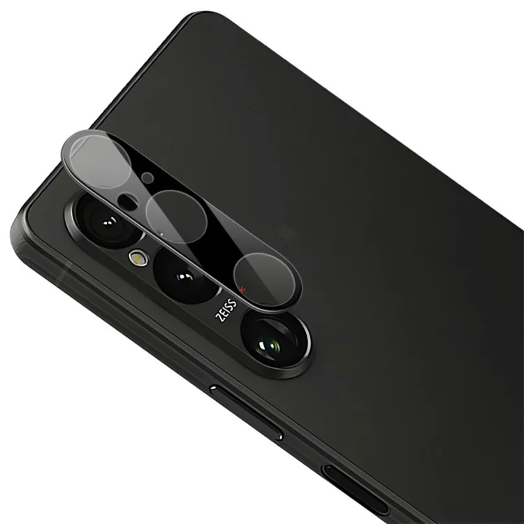 IMAK For Sony Xperia 1 VI Tempered Glass Camera Lens Protector Anti-Scratch (Black Version)